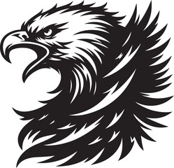 BLACK EAGLE VECTOR ILLUSTRATION