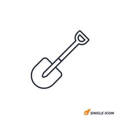 Shovel icon vector illustration. Shovel symbol isolated on white background