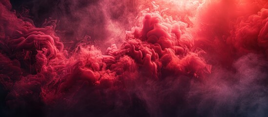 Abstract Red Smoke