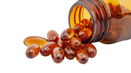 Supplements on a transparent background