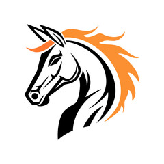 horse vector head 