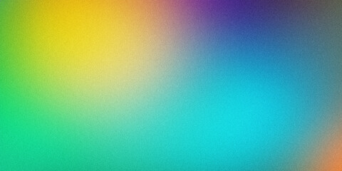 Obraz premium Abstract blurry smooth image is blending green, yellow, blue and purple with light noise texture effect