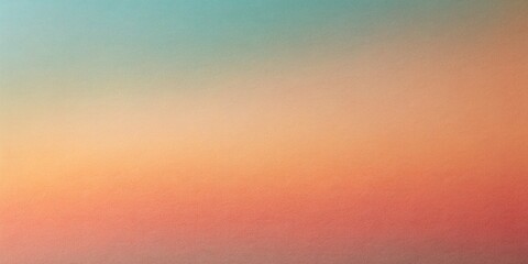 Obraz premium Generative ai. A minimalist sunset landscape, pastel colors blending together in a tranquil gradient, soft focus, abstract and atmospheric, warm orange and pink tones fading into a calming red sky