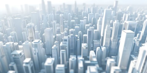 Obraz premium Futuristic urban architecture with smart digital city features and high towers. Concept Futuristic Architecture, Smart Cities, High Towers, Urban Design, Digital Features