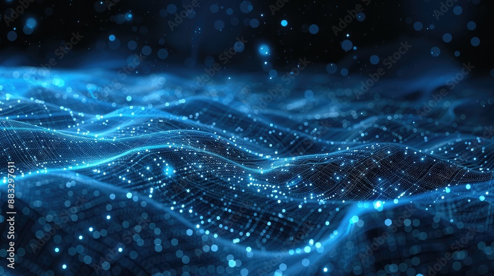 Aufkleber technology particle abstract background
