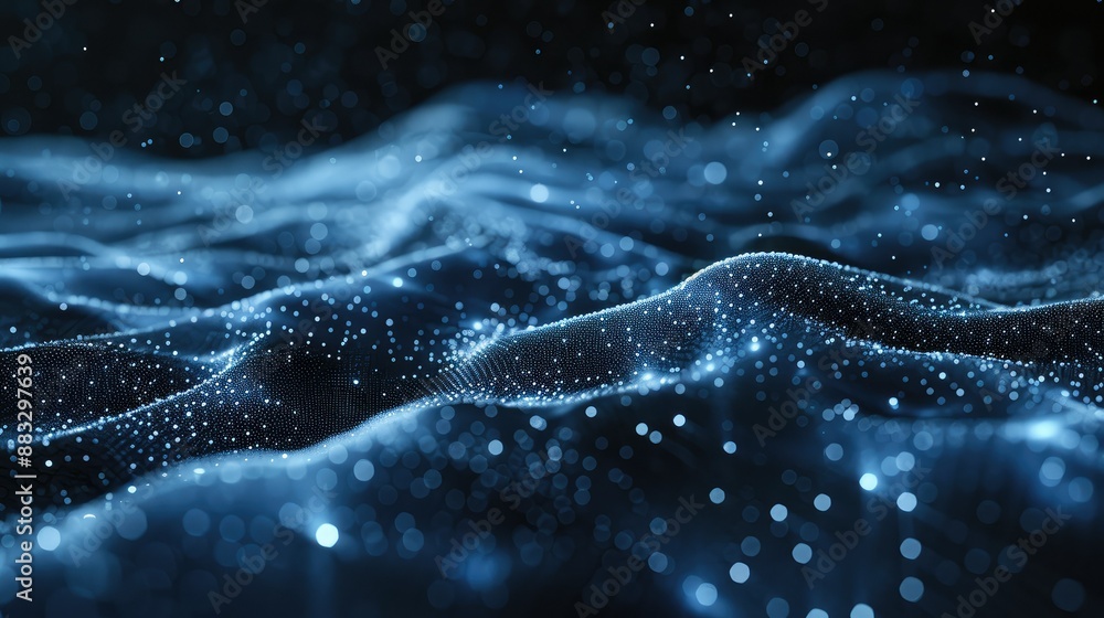 Poster technology particle abstract background