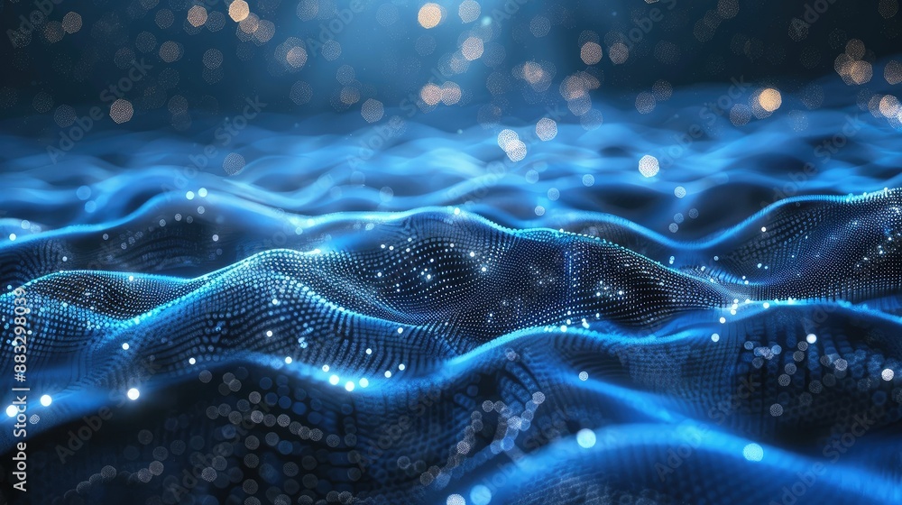 Poster Technology Particle Abstract Background