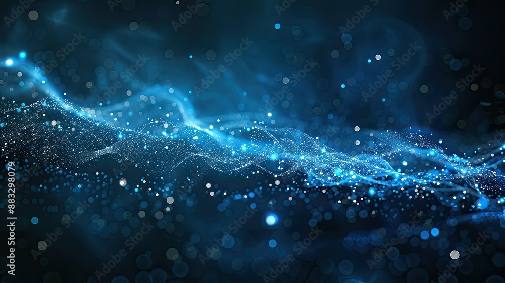 Aufkleber Technology Particle Abstract Background