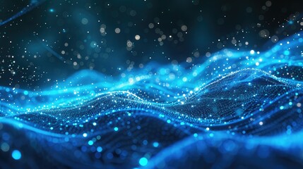 Technology Particle Abstract Background