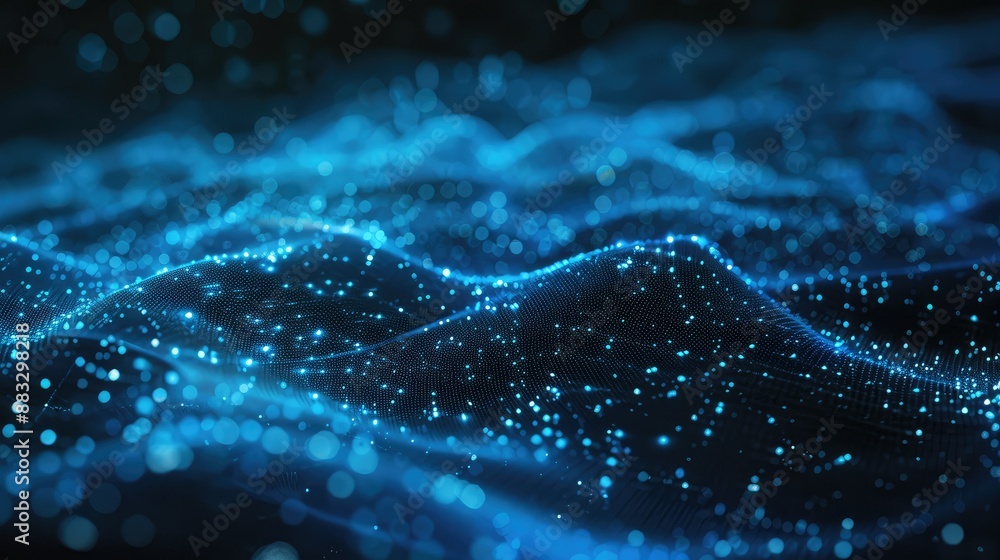 Aufkleber Technology Particle Abstract Background