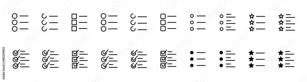 Poster confirmation tick or cross marker icon, clipboard checklist vector icon. document page, quality chec