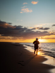 Fototapeta premium Senior man going for a run