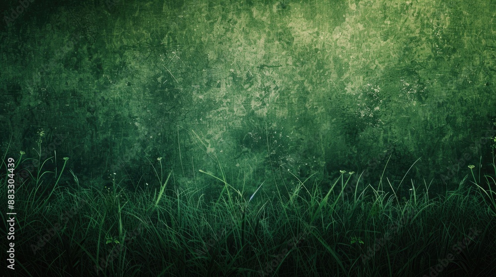 Aufkleber textured background in spring grass shade with dark edges for lettering and space