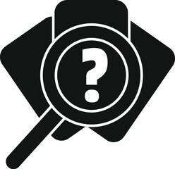 Magnifying glass is hovering over documents, symbolizing a search for information and answers