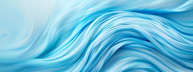  A tight shot of a blue-white background featuring undulating waves at its top and base