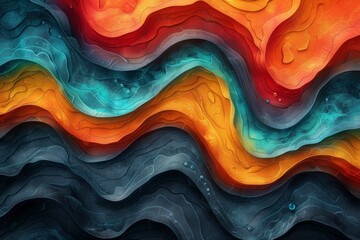 abstract background in colors and patterns for Migraine Awareness Week