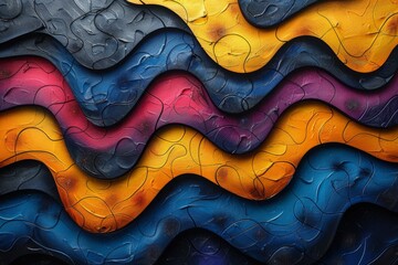 abstract background in colors and patterns for Migraine Awareness Week