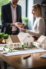 Real Estate Agent Delivers Model Home to Customers