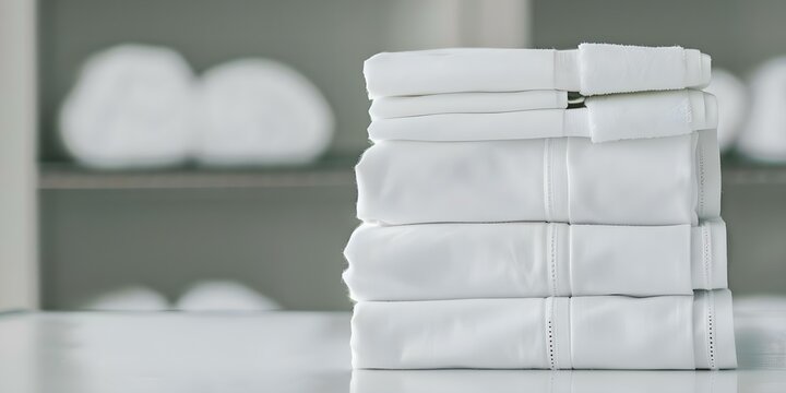 Laundry service specializing in white linens for institutions and industries. Concept Commercial Laundry, White Linens, Institutional Services, Industrial Laundry, Specialty Cleaning