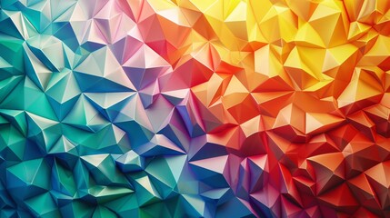Abstract modern colorful geometric background with triangle  Vector illustration
