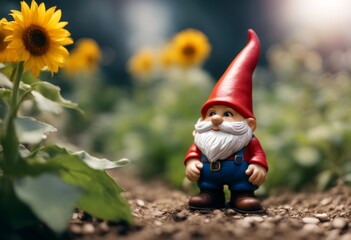 gnome garden sunflower