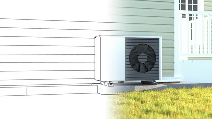 Installing a heatpump concept - from planning to completion. Cross fading from an engineering...