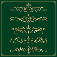 divider vector illustration of border frame and border decoration elements	