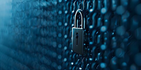 Protect business data from cyber attacks with strong network security and encryption. Concept Network Security, Data Encryption, Cyber Attack Prevention, Business Protection, Data Security