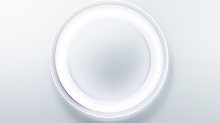 Minimalistic Empty White Ceramic Plate - Clean and Glossy Tableware