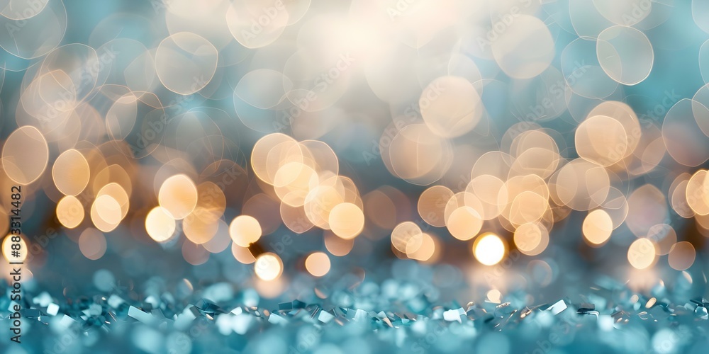 Poster subdued twinkling lights create a bokeh backdrop for cyber security concept. concept cyber security,