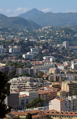 View over the cityscape of Nice, France, on a sunny afternoon