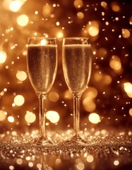 sparkle fireworks holiday celebration happy gold background s celebratory new light party year