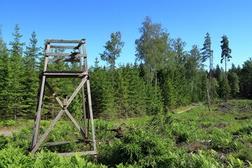 Hunting tower for shooting moose. Ekenäs, Finland.