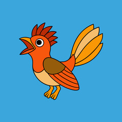 illustration of a cartoon bird