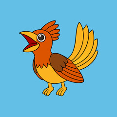 illustration of a cartoon bird