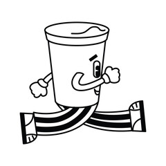 Coffee elements, tools, accessories set. Barista, takeaway paper cups, mugs, kettles, brewing, filter coffee, v60, glasses, beans, bags and desserts. Flat vector illustration isolated on background