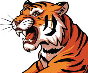 Fototapeta premium tiger cartoon vector Adobe Illustrator Artwork 