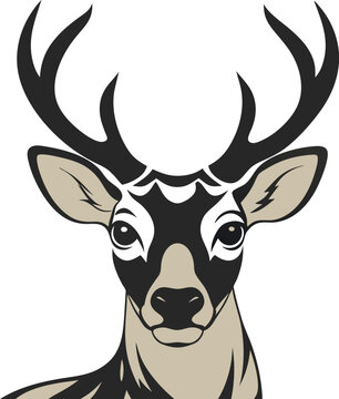 deer hade silhouette art