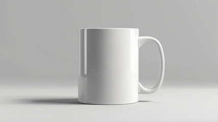 Fototapeta premium Blank coffee mug, clean background, mockup for the concept 