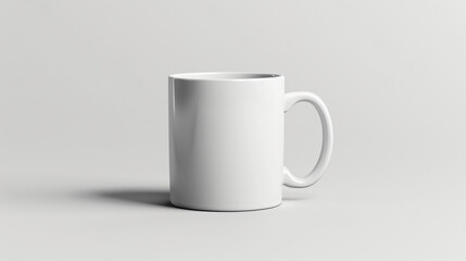 Obraz premium Blank coffee mug, clean background, mockup for the concept 
