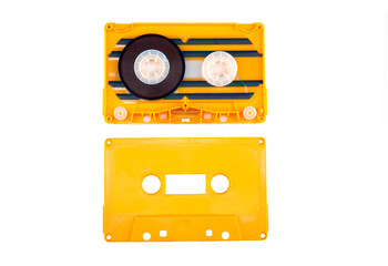Obraz premium Opened Analog Audio Cassette