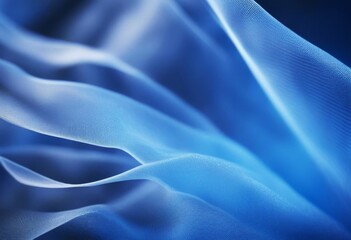 Obraz premium smooth mesh space curve background flowing abstract blue lines wavy cloth