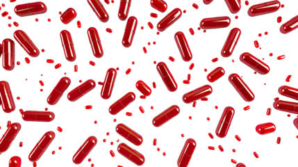 Pills on a transparent background