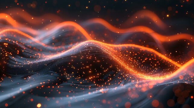 a computer generated image of a wave of ligh.