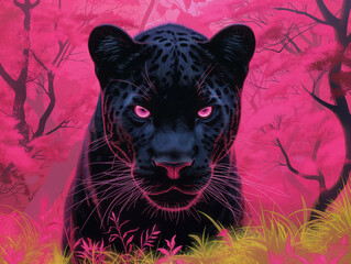 Schwarzer Panther, Neonfarben