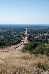 road in the african savanna