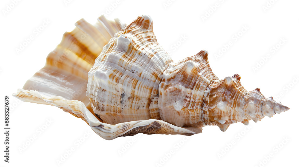 Poster seashell on a transparent background