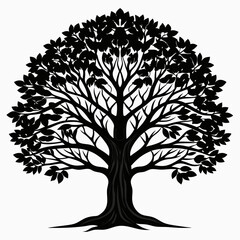 Obraz premium tree vector illustration