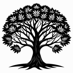 Obraz premium tree vector illustration