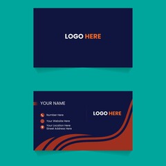 Obraz premium Simple modern and business card design